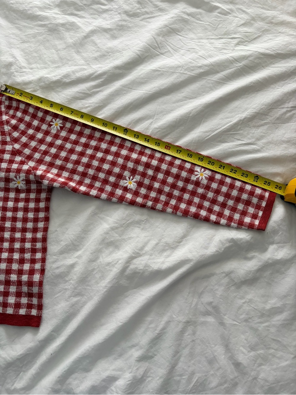 Madewell Spring Cardigan Gingham Daisy-Embroidered - Picture 8 of 12